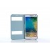 Samsung Galaxy E7 - Smart PU Flip with Window View Protective Phone Cover Case - Blue